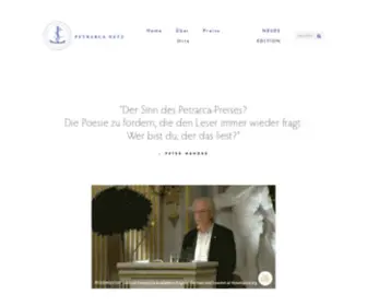 Petrarca-Preis.de(Petrarca Netz) Screenshot