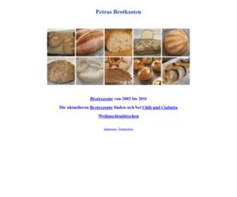 Petras-Brotkasten.de(Petras Brotkasten) Screenshot