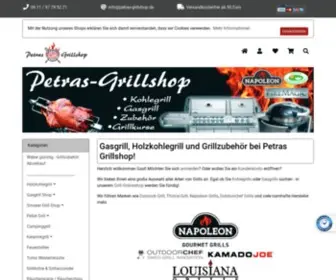 Petras-Grillshop.de(Gasgrill, Holzkohlegrill und Grillzubehör) Screenshot