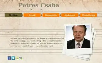 Petrescsaba.ro(Kezdőlap) Screenshot