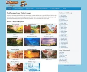 Petrescuehelp.com(Pet Rescue Saga Cheats & Walkthroughs) Screenshot