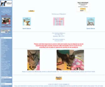 Petrescueofmd.org(`Website for organization helping pets and owners) Screenshot