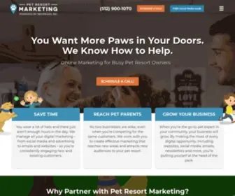 Petresortmarketing.com(Pet Resort Marketing by Nehmedia) Screenshot