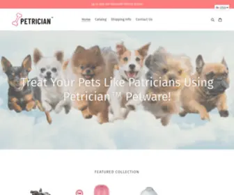 Petrician.com(Petware online Petshop) Screenshot