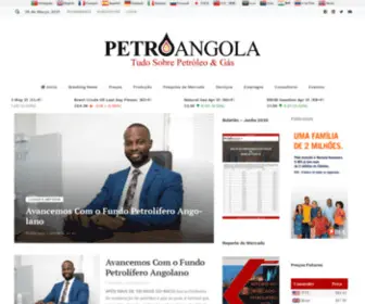 Petroangola.com(Tudo Sobre Petróleo & Gás) Screenshot