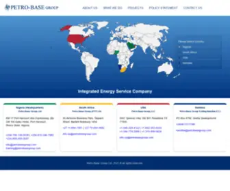 Petrobasegroup.com(Integrated Energy Services) Screenshot
