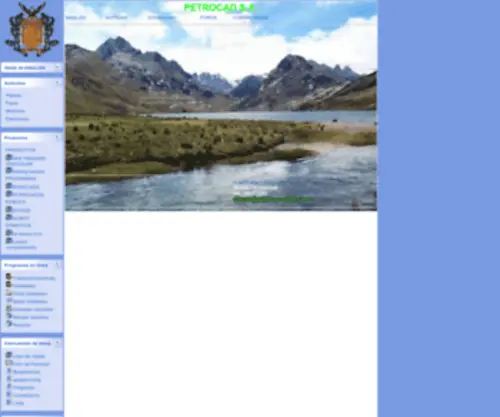 Petrocad3D.com(Main director of PETROCAD S.A) Screenshot