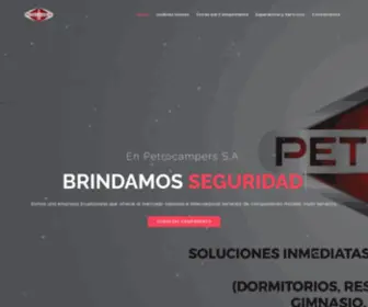 Petrocampers.com.ec(Unidades Móviles de Vivienda) Screenshot