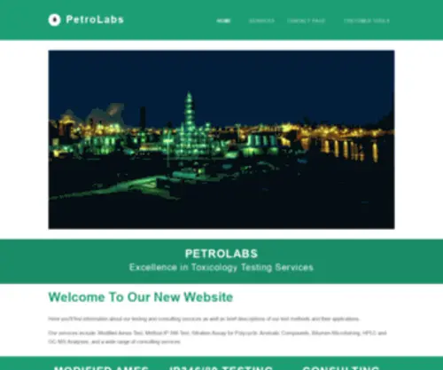Petrolabs.com(PetroLabs Home) Screenshot