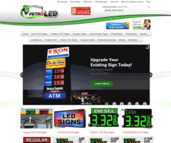 Petroledsigns.com(LED Gas Station Price Signs) Screenshot