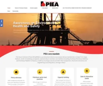 Petroleum.co.ke(Petroleum Institute of East Africa) Screenshot