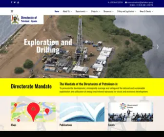 Petroleum.go.ug(Directorate of Petroleum) Screenshot