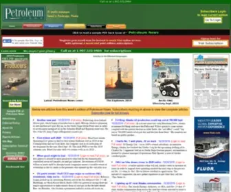Petroleumnews.com(Homepage for Petroleum News) Screenshot
