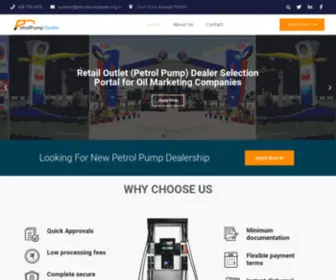 Petrolpumpdealer.org.in(Retail Outlet (Petrol Pump)) Screenshot