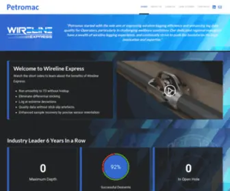 Petromac.co.nz(Wireline Conveyance Systems) Screenshot