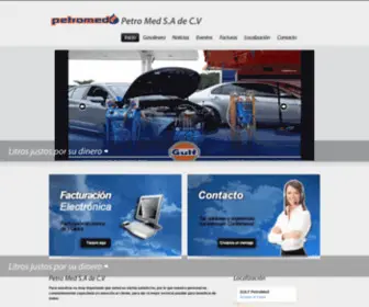 Petromed.com.mx(Petro Med S.A de C.V Inicio) Screenshot