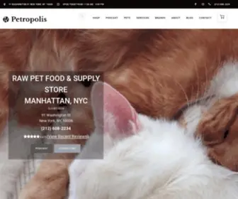 Petropolisnyc.com(Petropolis Local Pet Food and Supply Store) Screenshot