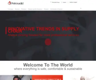 Petrosadid.com(Petrosadid Group official Website) Screenshot