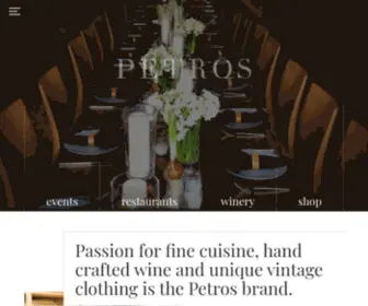 Petrosbrand.com(Petros Restaurants) Screenshot