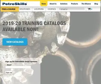 Petroskills.com(Oil and gas training) Screenshot