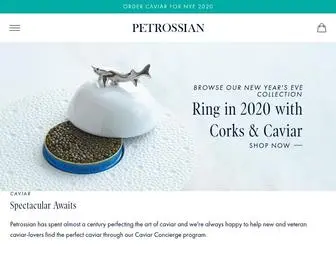 Petrossian.com(Petrossian Caviar) Screenshot