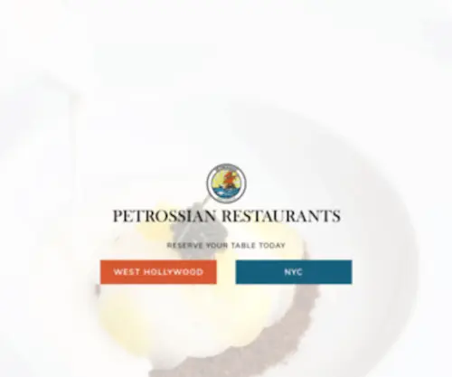Petrossianrestaurants.com(Petrossianrestaurants) Screenshot