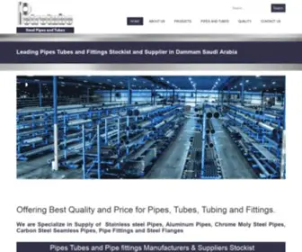 Petrotube.net(Steel Pipe Tube Fitting Suppliers Stockists Dammam Saudi Arabia) Screenshot