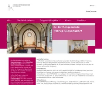 Petrus-Giesensdorf.de(Evangelische Kirchengemeinde Petrus) Screenshot