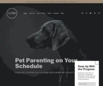 Petryde.com(Ryde Pet Concierge) Screenshot