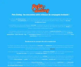 Pets-Dating.com(1er site de rencontre pour animaux) Screenshot