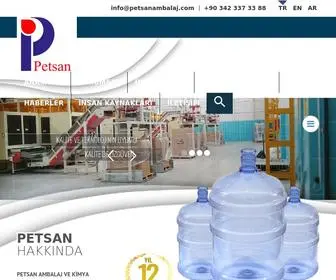 Petsanambalaj.com(Petsan Ambalaj) Screenshot