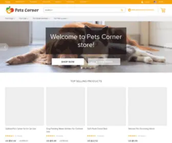 PetscornerStore.com(Online shopping for Pet Supplies with free shipping) Screenshot