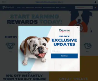 Petsense.com(The best pet food and supplies conveniently delivered to your door. Petsense) Screenshot
