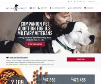 Petsforpatriots.org(Pets For Patriots) Screenshot