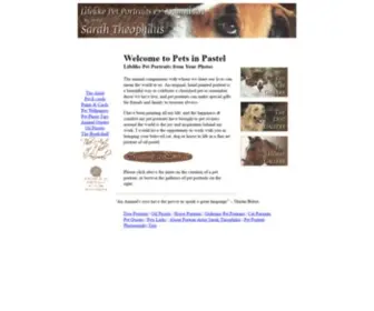 Petsinpastel.com(Lifelike Pet Portraits in Pastel by Portrait Artist Sarah Theophilus) Screenshot