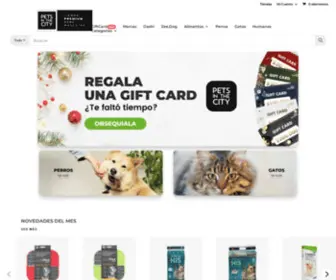 Petsinthecity.cl(Tienda Premium de Mascotas Alimentos y Accesorios) Screenshot