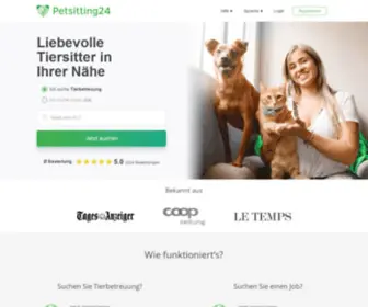 Petsitting24.ch(Preiswerte Hundesitter) Screenshot