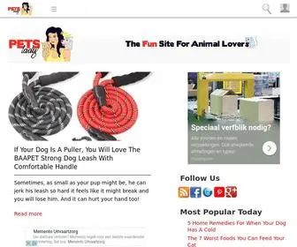 Petslady.com(The Fun Site For Animal Lovers) Screenshot