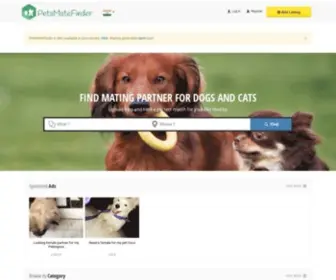 Petsmatefinder.com(PetsMateFinder) Screenshot