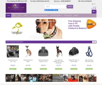 Petsonline.nl(Unieke accessoires voor honden en katten) Screenshot