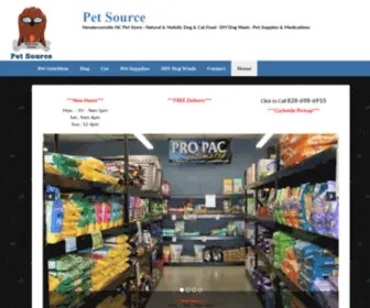 Petsourcenc.com(Pet Source) Screenshot