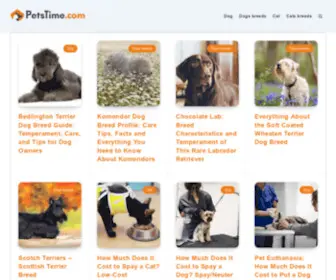 Petstime.com(Pet website) Screenshot