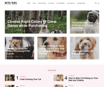 Petstips.site(Pets Tips) Screenshot