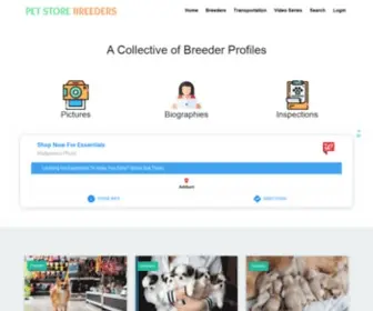 PetStorebreeders.com(Pet Store Breeders) Screenshot