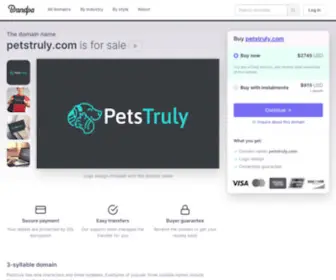 Petstruly.com(Discount health supplies for dogs) Screenshot