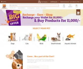 Petsutra.com(Pet Store Online) Screenshot