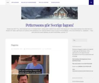 Petterssonsblogg.se(Petterssons gör Sverige lagom) Screenshot