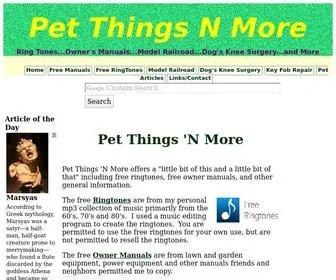 Petthingsnmore.com(Pet Things N More) Screenshot