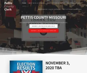 Pettisclerk.com(Election Authority) Screenshot