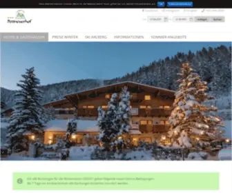 Pettneuerhof.at(Sommerurlaub im Pettneuerhof Hotel am Arlberg) Screenshot